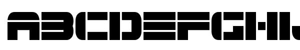 Spac3 Tech font preview